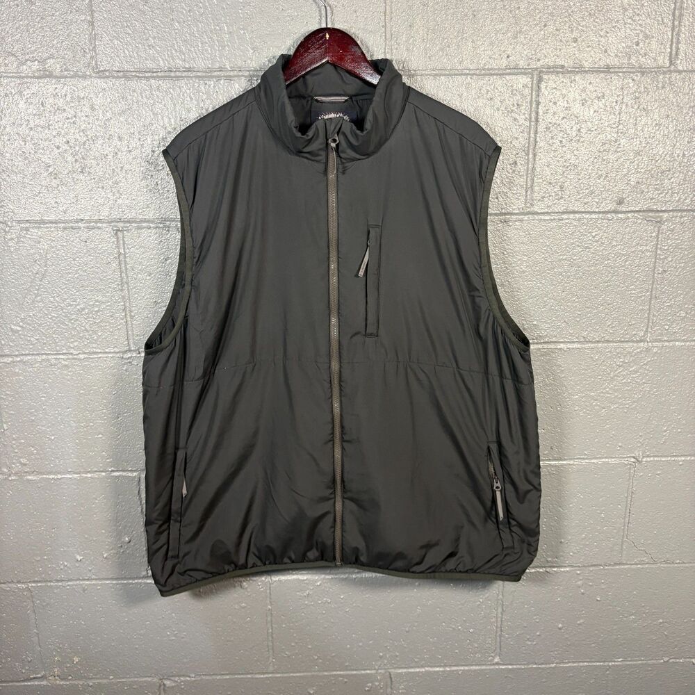 Faherty Men’s XXL Black Lightweight Full Zip Vest Outdoor Travel